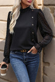 Elegant Button-Detail Blouse