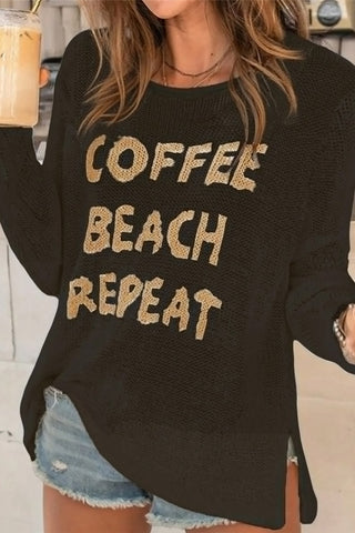 Casual Sweater with Fun Slogan