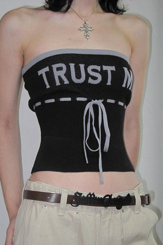 Trust Me Strapless Knit Tank Top