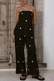 Strapless Polka Dot Pants Set