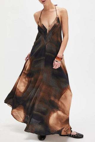 Halter Neck Maxi Dress