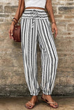 Boho Striped Print Casual Pants