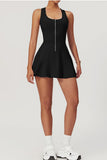 Zipper Front Casual Dress