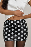 Polka Dot Mini Skirt