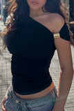 Asymmetric Off-Shoulder Top