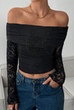 Off-Shoulder Lace Blouse