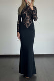 Elegant Lace Evening Gown