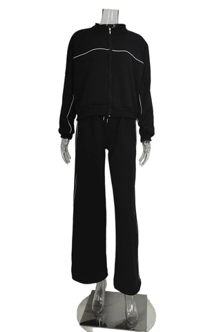 Stylish Two-Piece Track Suit Set
