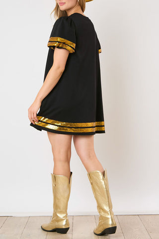 Sequin Football Casual Dress