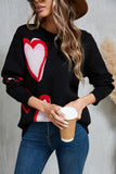 Heart Patterned Sweater