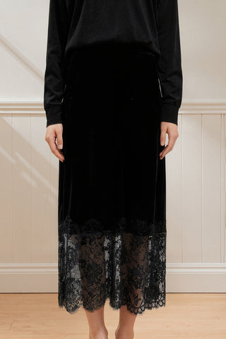 Lace-Trim Skirt