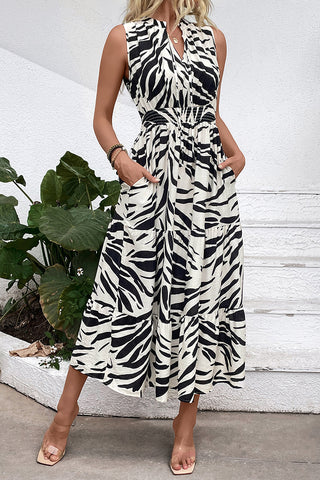 Sleeveless Tiered Casual Dress