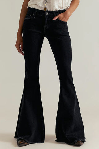 Stylish Wide-Leg Flare Jeans