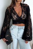 Lace V-Neck Blouse