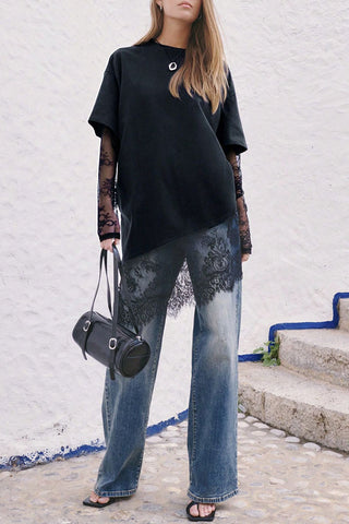 Asymmetrical Layered T-Shirt