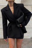 Chic Blazer Skirt Set