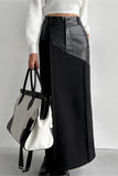 Asymmetrical Waist Maxi Skirt