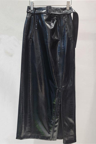 Zipper Detail Skirt