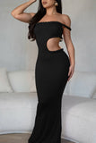 Cutout Strapless Casual Dress