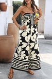 Strapless Floral Jumpsuit