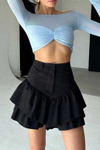 Flirty Tiered Ruffle Skirt