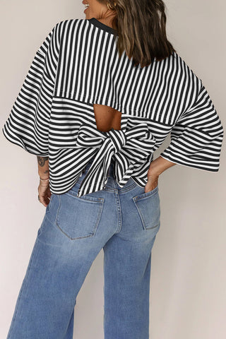 Striped Drop Shoulder Tee