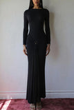 Elegant Long-Sleeve Casual Dress