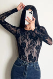 Elegant Lace Long Sleeve Bodysuit