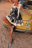 Sleeveless Patterned Casual Dress