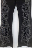 Flare Jeans with Floral Detail