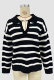 Classic Striped V-Neck Sweater