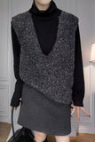 V-Neck Textured Vest