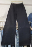 Sparkle Wide-Leg Denim Trousers