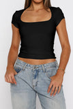 Square Neck Short Sleeve Tee