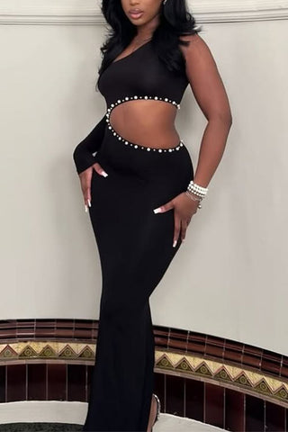 Cutout Maxi Evening Dress
