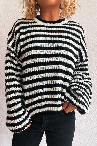 Striped Knit Sweater