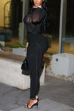 Elegant Lace Mesh Jumpsuit