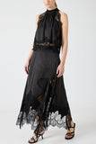 Lace Long Skirt Two-Piece Set