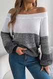 Off-Shoulder Knit Sweater