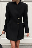 Chic Buttoned Casual Dress