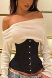 Off-Shoulder Button-Front T-Shirt