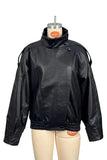 Oversized Asymmetric Collar Jacket