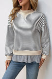 Striped Layered Sweatshirt