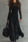 Sheer Elegance Casual Dress