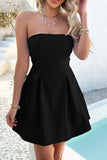Strapless A-Line Evening Dress