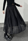 Elegant Cut-Out Midi Skirt