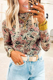 Floral Pattern Long Sleeve T-Shirt