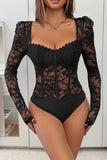 Lace Long-Sleeve Bodysuit