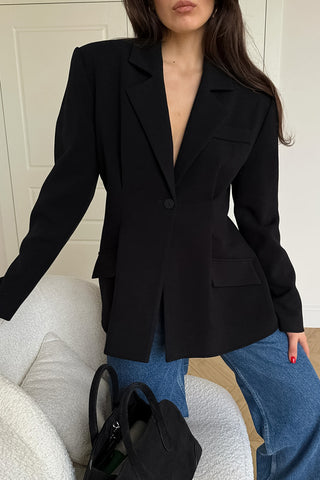 Classic Single-Button Blazer