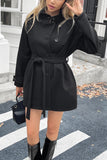 Belted Button-Up Coat
